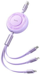 Mcdodo CA-3731 3 in 1 USB la Lightning/Micro-USB/USB Type-C Super Fast Charging, 66W, 1.2m, Mov (CA-3731)