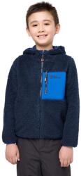 Jack Wolfskin gyerek felső ICE CURL HOOD sötétkék, sima, kapucnis - sötétkék 104