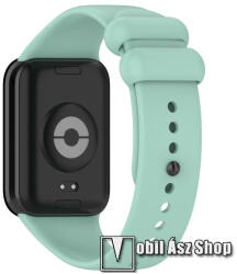  Xiaomi Smart Band 9 Pro, 8 Pro, Redmi Watch 4, Okosóra szíj, Szilikon, 128+100mm hosszú, Zöldeskék