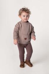 Donsje baba pamut pulóver Loeke Sweater Bear barna, 3026002 - barna 80