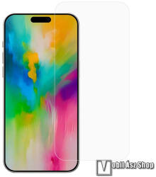 Előlap védő karcálló edzett üveg - 0, 3 mm vékony, 9H, Arc Edge, A képernyő sík részét védi - APPLE iPhone 16 Pro