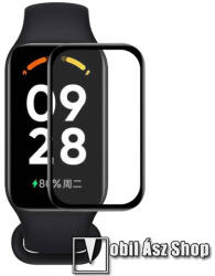 ENKAY Xiaomi Redmi Band 2, Smart Band 2, Smart Band 8 Active, ENKAY okosóra üvegfólia, 1db, 3D Curved, FEKETE