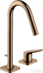Hansgrohe AXOR CITTERIO M 2 üléses mosdó csaptelep automata leeresztővel, polírozott vörös arany hatású 34132300 (34132300)