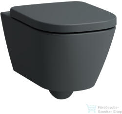 Laufen MEDA Silent Flush perem nélküli fali WC ülőke nélkül, matt grafit H8201107580001 (H8201107580001)