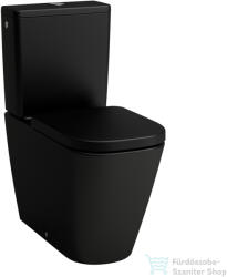 Laufen MEDA perem nélküli, mélyöblítésű monoblokkos wc tartály és ülőke nélkül, matt fekete H8241117160001 (H8241117160001)