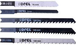 Drel dekopír fűrészlap készlet fémre, fára, PVC - re, 5 db (DR-J-U50)