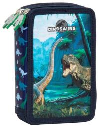 DERFORM Dinoszauruszos 3 emeletes tolltartó felszerelt - Lakeside (PWTDN19)