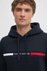 Tommy Hilfiger felső sötétkék, férfi, nyomott mintás, kapucnis, MW0MW37361 - sötétkék M