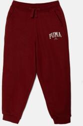 PUMA gyerek melegítőnadrág SQUAD Sweatpants bordó, nyomott mintás, 681781 - burgundia 128