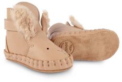 Donsje csecsemő bőrcipő Kapi Exclusive Booties Fluffy Bunny narancssárga, 1028103 - narancssárga 19/20