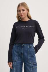 Tommy Hilfiger pamut hosszúujjú sötétkék, WW0WW43620 - sötétkék XS - answear - 12 990 Ft