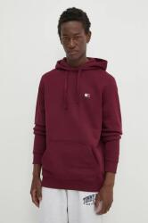 Tommy Hilfiger pamut melegítőfelső bordó, férfi, sima, kapucnis, DM0DM17988 - burgundia XL