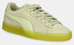 PUMA velúr sportcipő Suede Classic Translucent zöld, 398818 - zöld Női 40