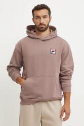 Fila felső Borgholm barna, férfi, sima, kapucnis, FAU0148 - barna XL