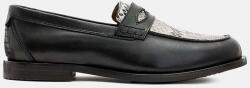 AllSaints bőr mokaszin Harmon Loafer fekete, férfi, M024FB - fekete Férfi 43