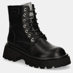 Goe bőr bakancs fekete, női, téliesített, platformos, OO2N4125 BLACK - fekete Női 38