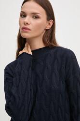 Benetton gyapjúkeverék pulóver női, sötétkék, 1335D2467 - sötétkék L