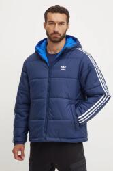 adidas Originals kifordítható dzseki Adicolor Reversible Jacket férfi, sötétkék, téli, JD9073 - sötétkék L