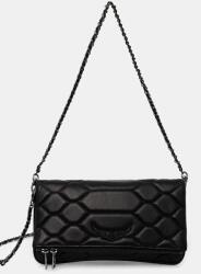 Zadig&Voltaire bőr táska fekete, LWBA02581 - fekete Univerzális méret
