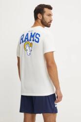 Nike pamut póló Los Angeles Rams bézs, férfi, nyomott mintás, N199-11K-95-8AB - bézs M