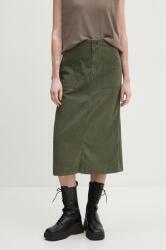 Levi's farmer szoknya zöld, midi, egyenes, A8696 - zöld 23