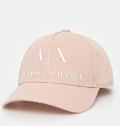 Armani Exchange pamut baseball sapka narancssárga, nyomott mintás, 944171 2R110 - narancssárga Univerzális méret