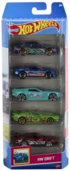 Mattel Set 5 Masini Hot Wheels Cu Design Hw Drift (MT1806_HTV51) - etoys