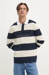 Tommy Hilfiger pamut pulóver sötétkék, DM0DM19443 - sötétkék XXL