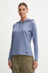 Helly Hansen felső VERGLAS LIGHT női, melange, kapucnis, 62964 - kék S