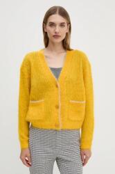 American Vintage gyapjú kardigán narancssárga, BYM19AH24 - narancssárga M/L