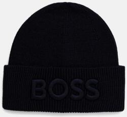 BOSS Orange gyapjú sapka sötétkék, gyapjú, 50522449 - sötétkék Univerzális méret