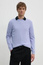 Benetton gyapjú pulóver könnyű, férfi, lila, 1002U1G34 - lila L