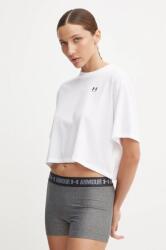 Under Armour edzős póló Boxy Crop Logo fehér, 1386845 - fehér M