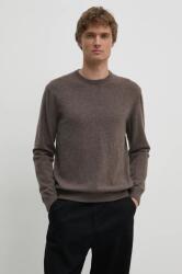 Benetton gyapjú pulóver könnyű, férfi, barna, 1002U1G34 - barna L