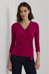 Ralph Lauren felső narancssárga, női, sima, 200889081 - burgundia XS