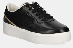 Tommy Hilfiger sportcipő PLATFORM MONOGRAM SNEAKER fekete, FW0FW08121 - fekete Női 40