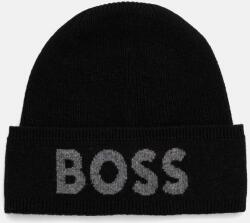 BOSS sapka gyapjú keverékből - fekete Univerzális méret - answear - 18 790 Ft