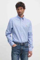 Ralph Lauren pamut ing férfi, legombolt galléros, regular, 712954617 - kék S