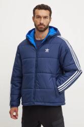adidas Originals kifordítható dzseki Adicolor Reversible Jacket férfi, sötétkék, téli, JD9073 - sötétkék S