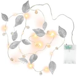 Nexos Világító gyöngy arany levelek 20 LED meleg fehér 2 db (BI11019_S_SL2)