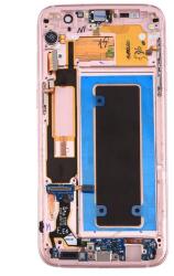 NBA001LCD005184 Samsung Galaxy S7 Edge G935A rózsaszín OEM LCD kijelző érintővel kerettel előlap (NBA001LCD005184)