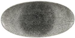 Churchill Plată plat, oval, lungime: 347 mm CHURCHILL Raku Quartz Black