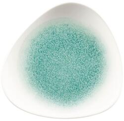 Churchill Raku Jade green farfurie plată, triunghiulară, ø: 192 mm