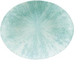 Churchill Stone Aquamarine farfurie plată, ovală, coup, L: 317 mm