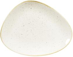 Churchill Taler plat cu marginile rotunjite, triangle, lungime: 265 mm, „Barley White din gama „Stonecast de la Churchill