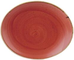 Churchill Talier plat, oval, coup, lungime: 192 mm "Berry Red" din gama "Stonecast" de la CHURCHILL