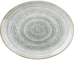 Churchill Homespun Stone Grey farfurie plată, cu margine, ovală, lungime: 317 mm