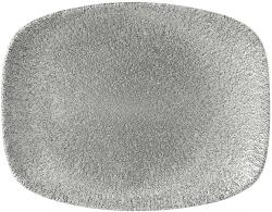 Churchill Vas de porcelain CHURCHILL Raku Jasper Grey, plat în formă dreptunghiulară, lungime: 261 mm