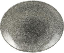 Churchill Raku Quartz Black farfurie plată, ovală, lungime: 270 mm