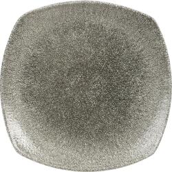 Churchill Raku Quartz Black farfurie plată, pătrată, lungime: 215 mm